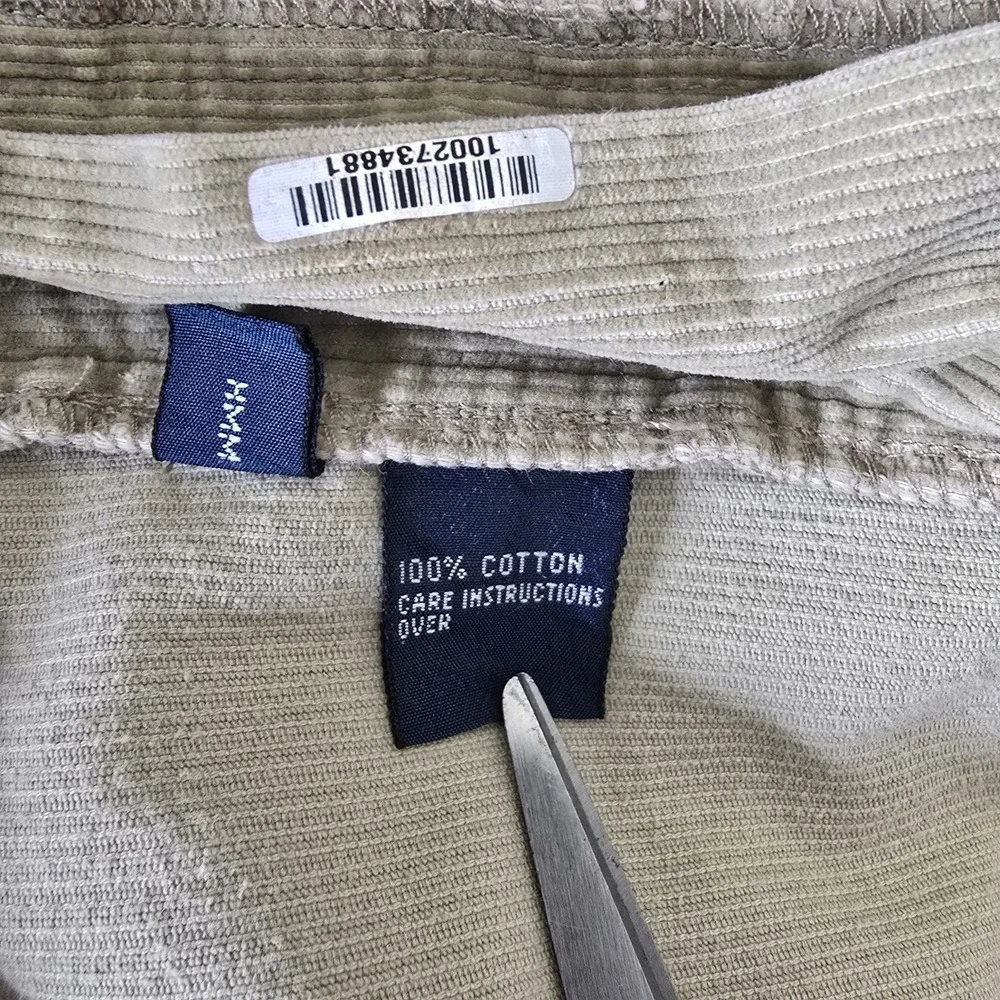 Polo Ralph Lauren Hammond Pant Mens 38x30 Tan Corduroy Straight Leg 100%‎ Cotton